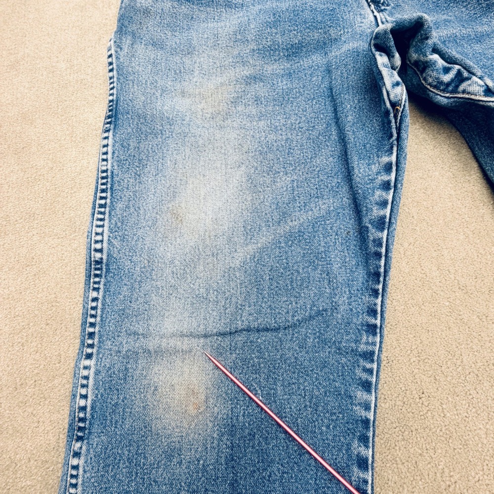 Wrangler FR Flame Resistant Relaxed Fit Jeans Mens 40x36 Blue Denim 10FR31MWZ - Picture 10 of 16